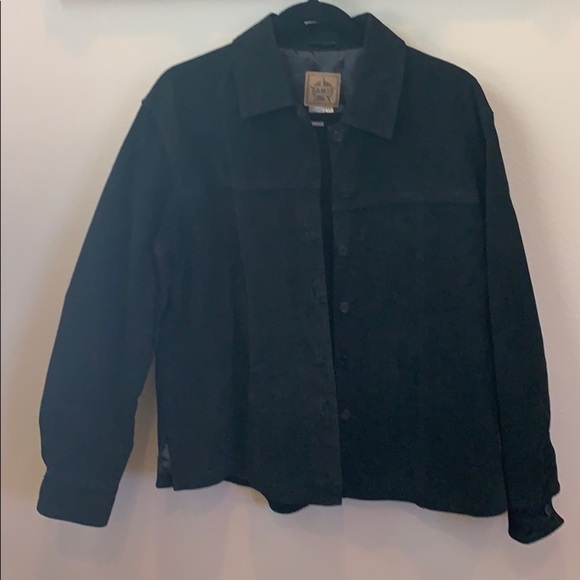 Ami Jackets & Blazers - Black suede jacket